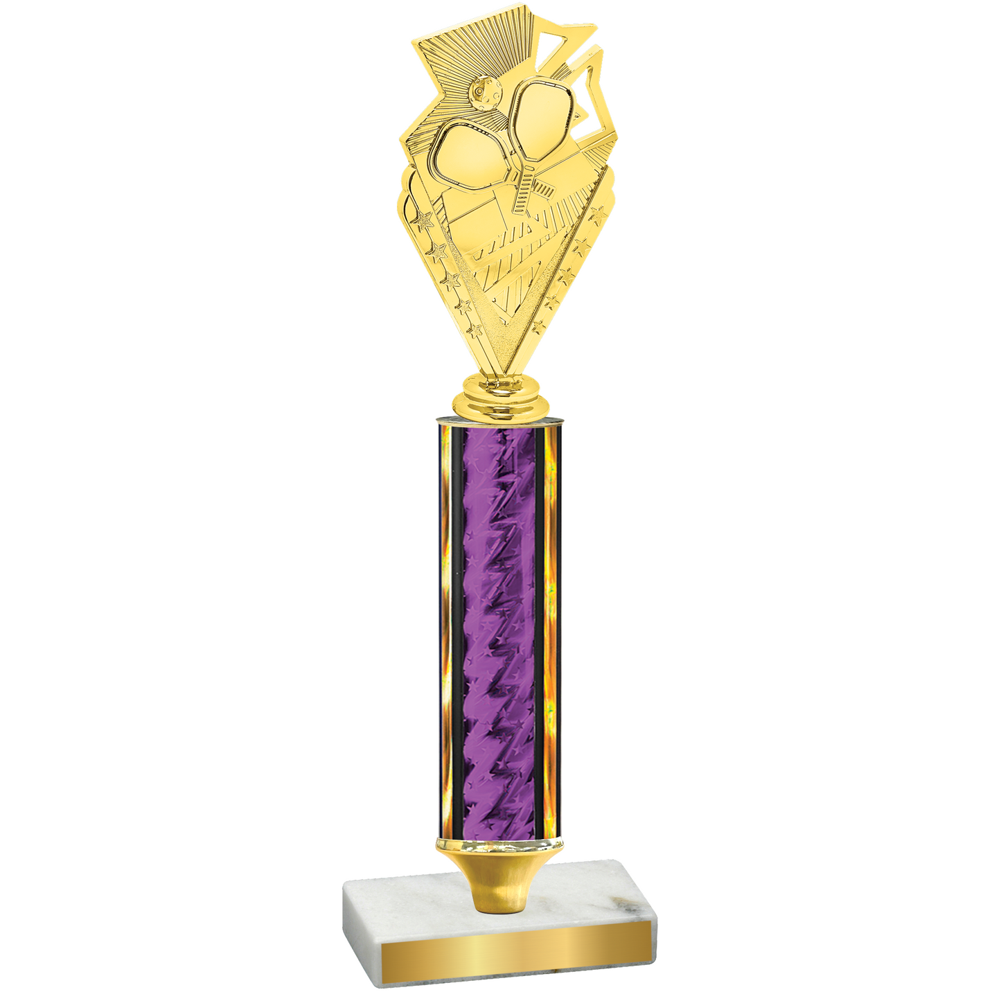 Value Purple Glacier Pickleball Trophy