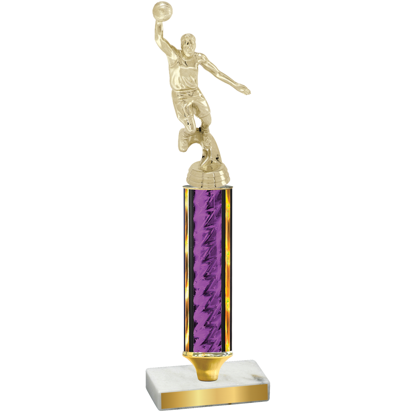 Value Purple Glacier Basketball Trophy