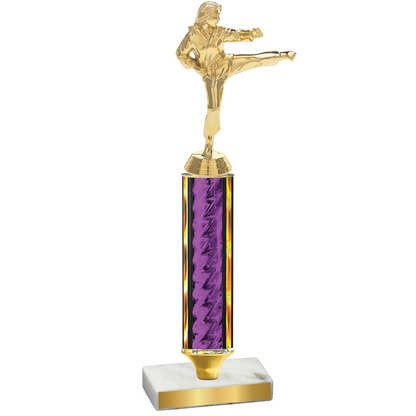 Value Purple Glacier Karate Trophy