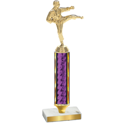 Value Purple Glacier Karate Trophy