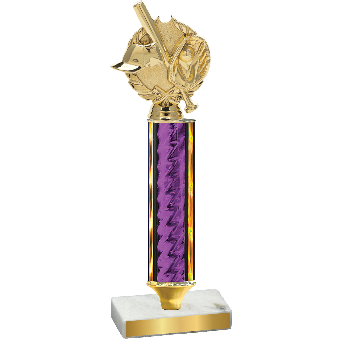 Value Purple Glacier Baseball Trophy