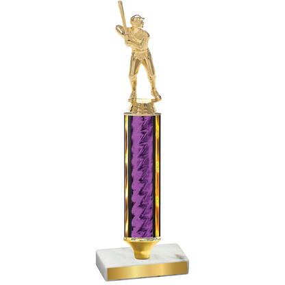 Value Purple Glacier Baseball Trophy