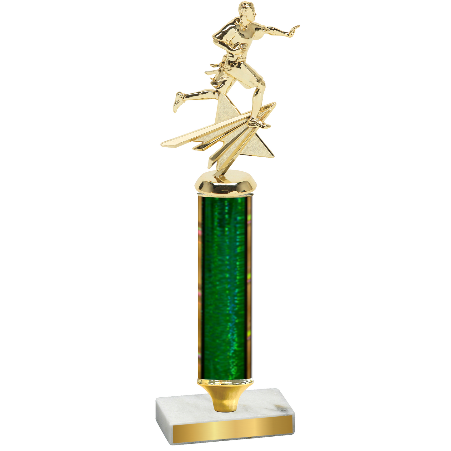 Value Green Glacier Flag Football Trophy