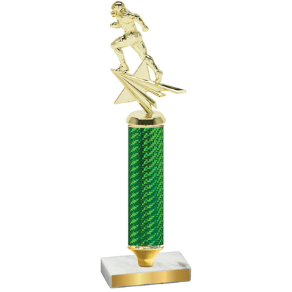 Value Green Carbon Fiber Football Trophy