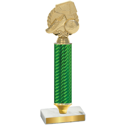 Value Green Carbon Fiber Soccer Trophy