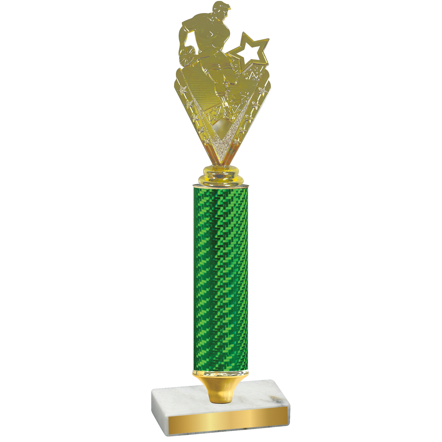 Value Green Carbon Fiber Rugby Trophy