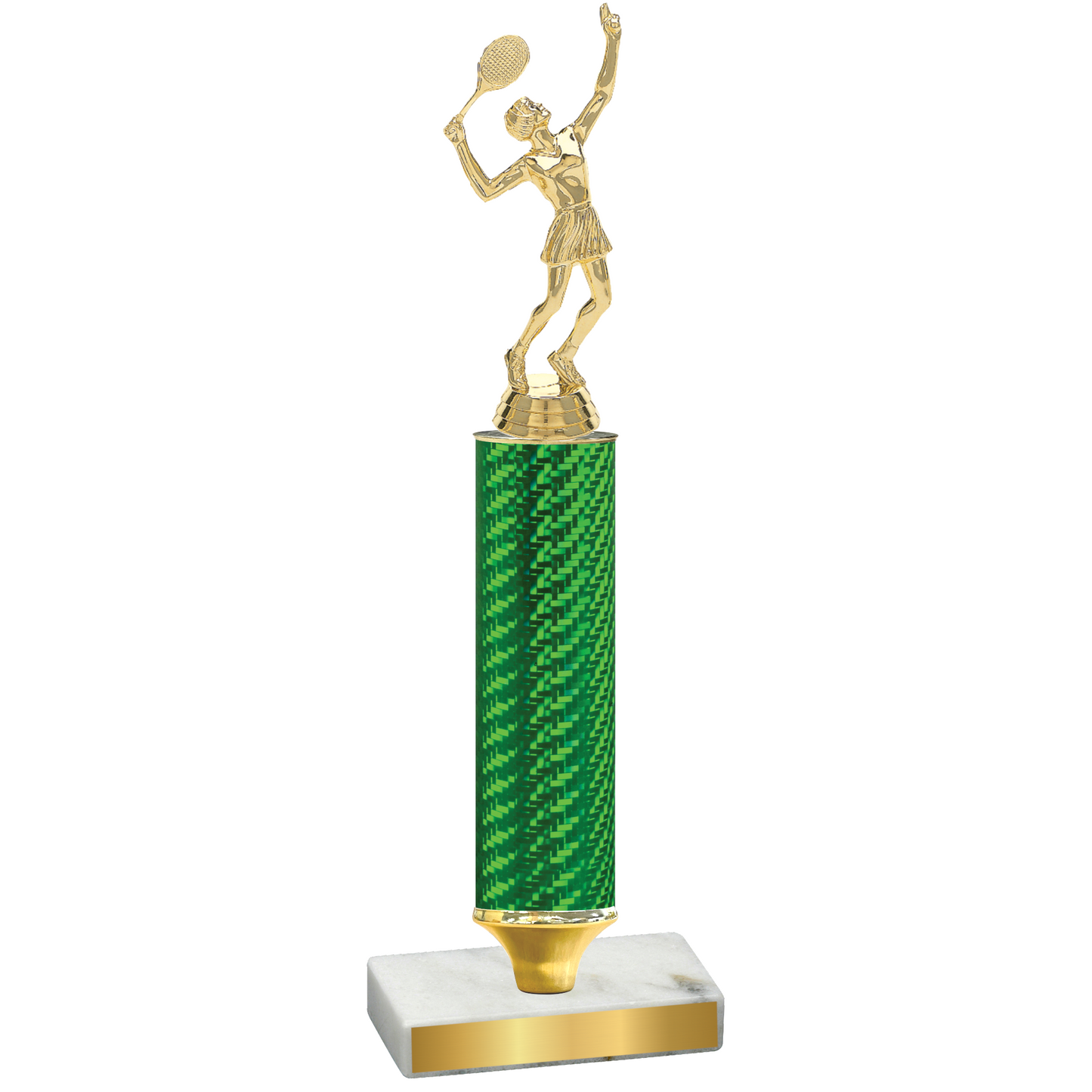 Value Green Carbon Fiber Tennis Trophy