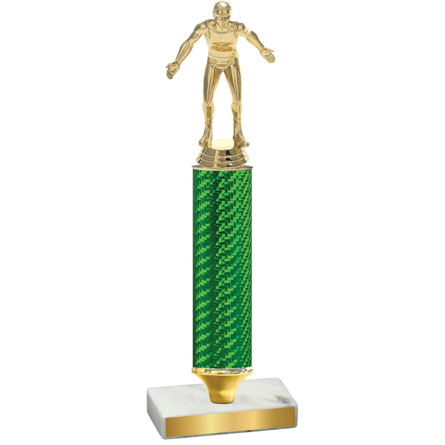 Value Green Carbon Fiber Wrestling Trophy