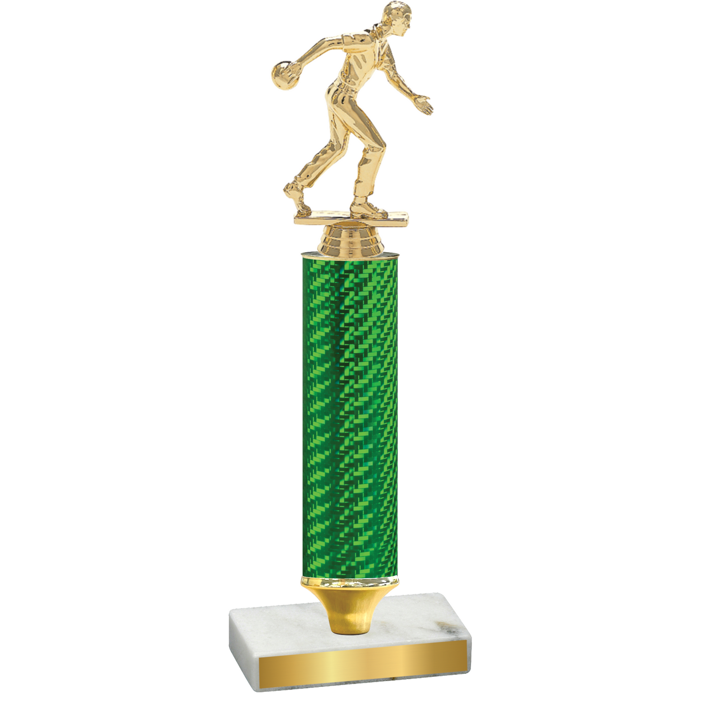 Value Green Carbon Fiber Bowling Trophy