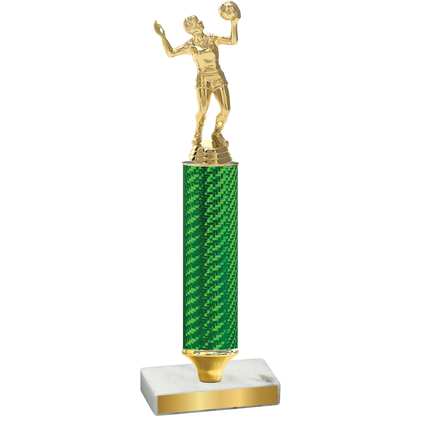 Value Green Carbon Fiber Volleyball Trophy