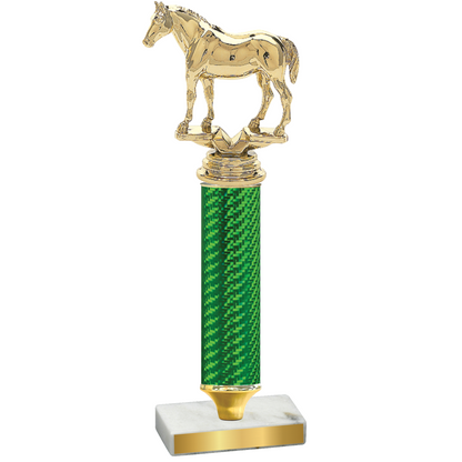 Value Green Carbon Fiber Horses Trophy