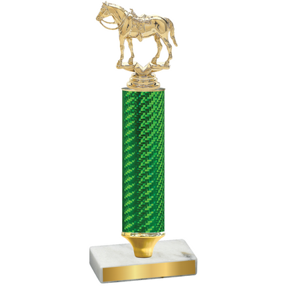 Value Green Carbon Fiber Horses Trophy