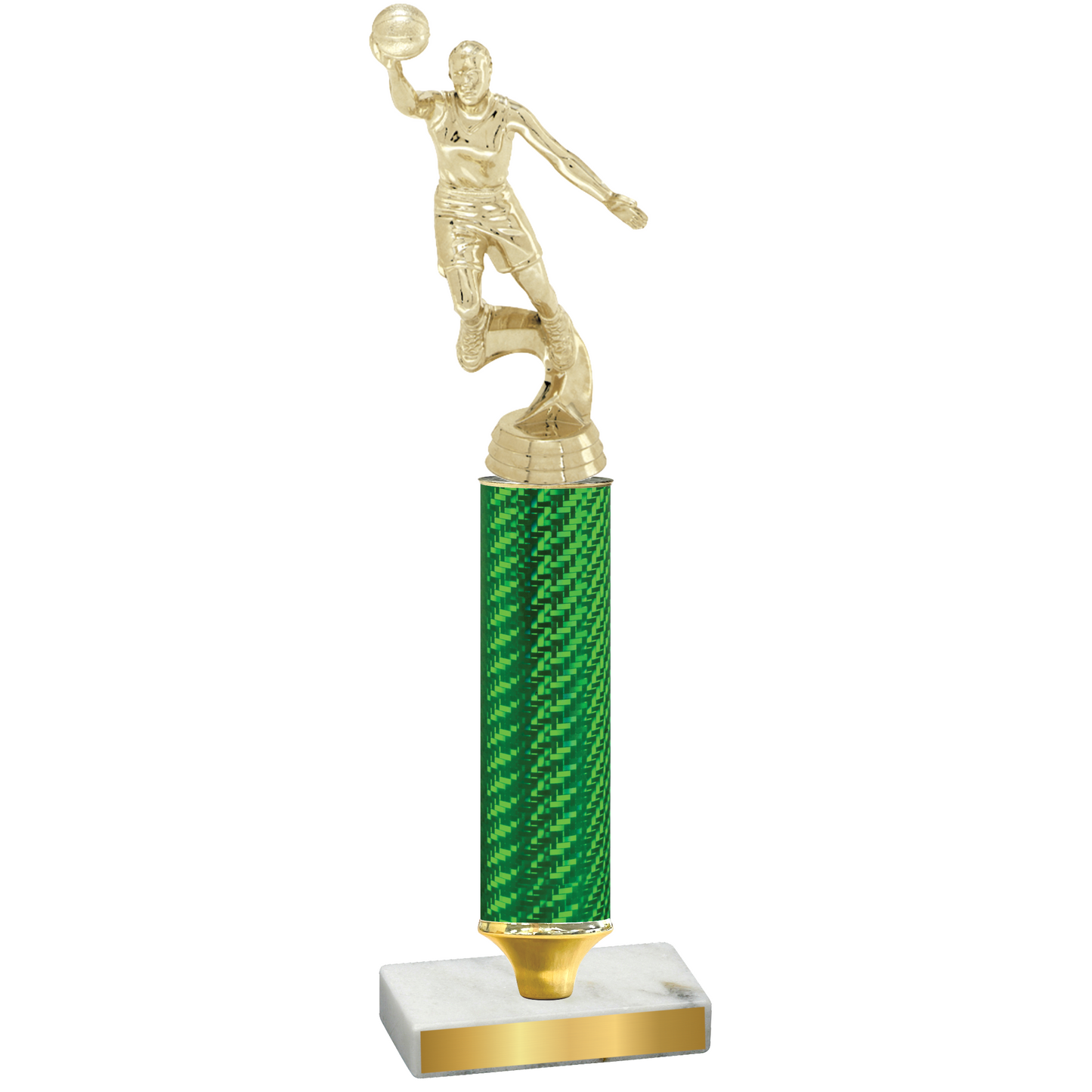 Value Green Carbon Fiber Basketball Trophy