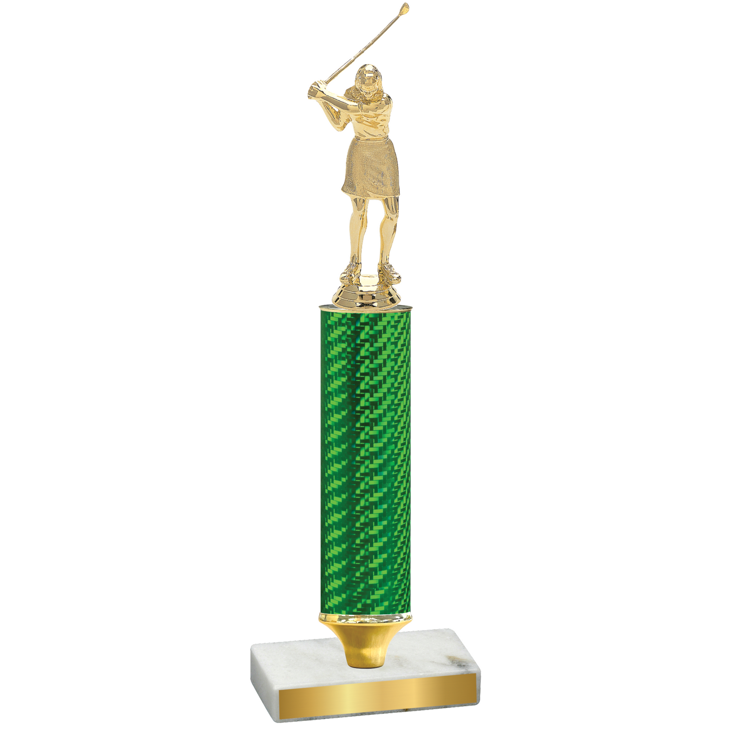 Value Green Carbon Fiber Golf Trophy