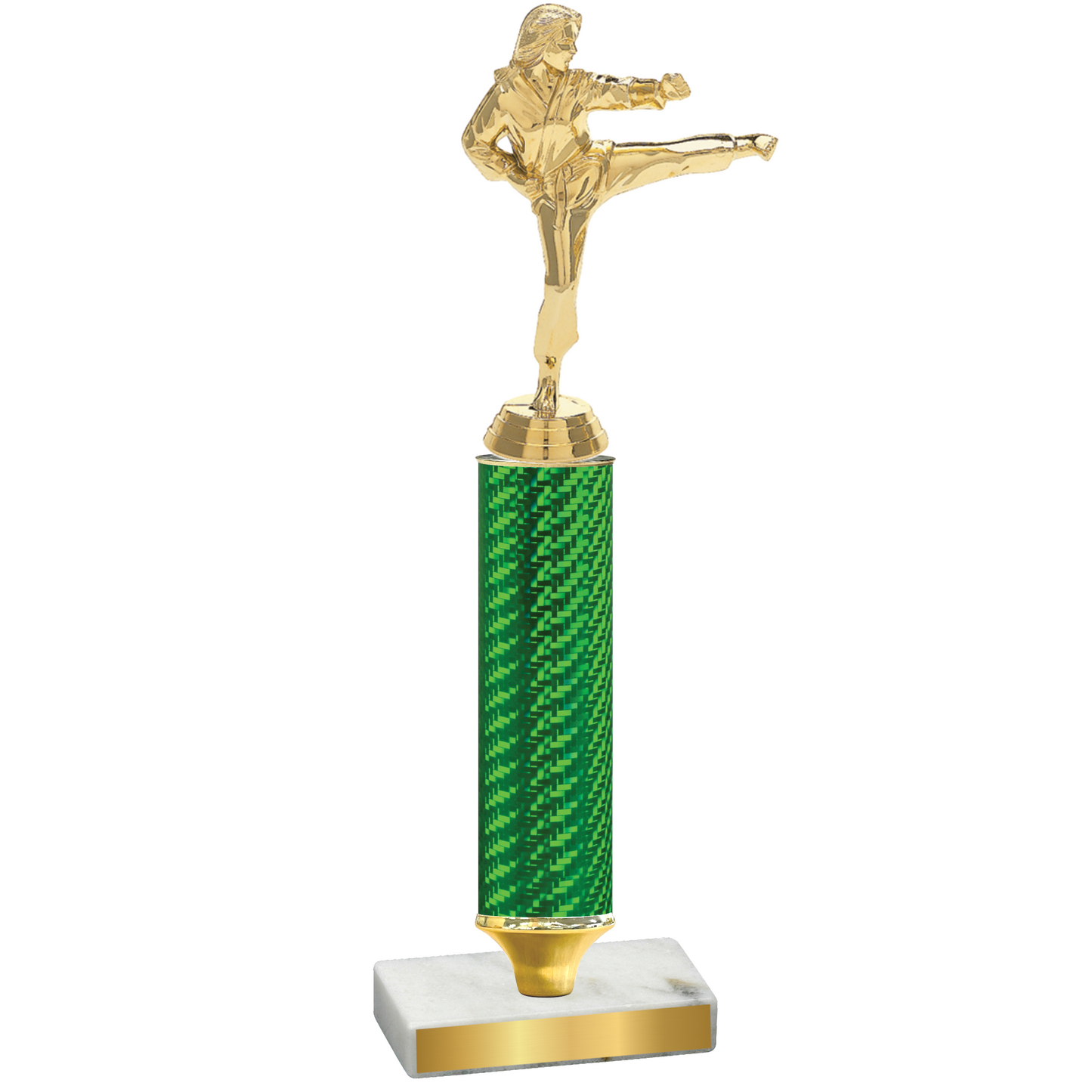 Value Green Carbon Fiber Karate Trophy