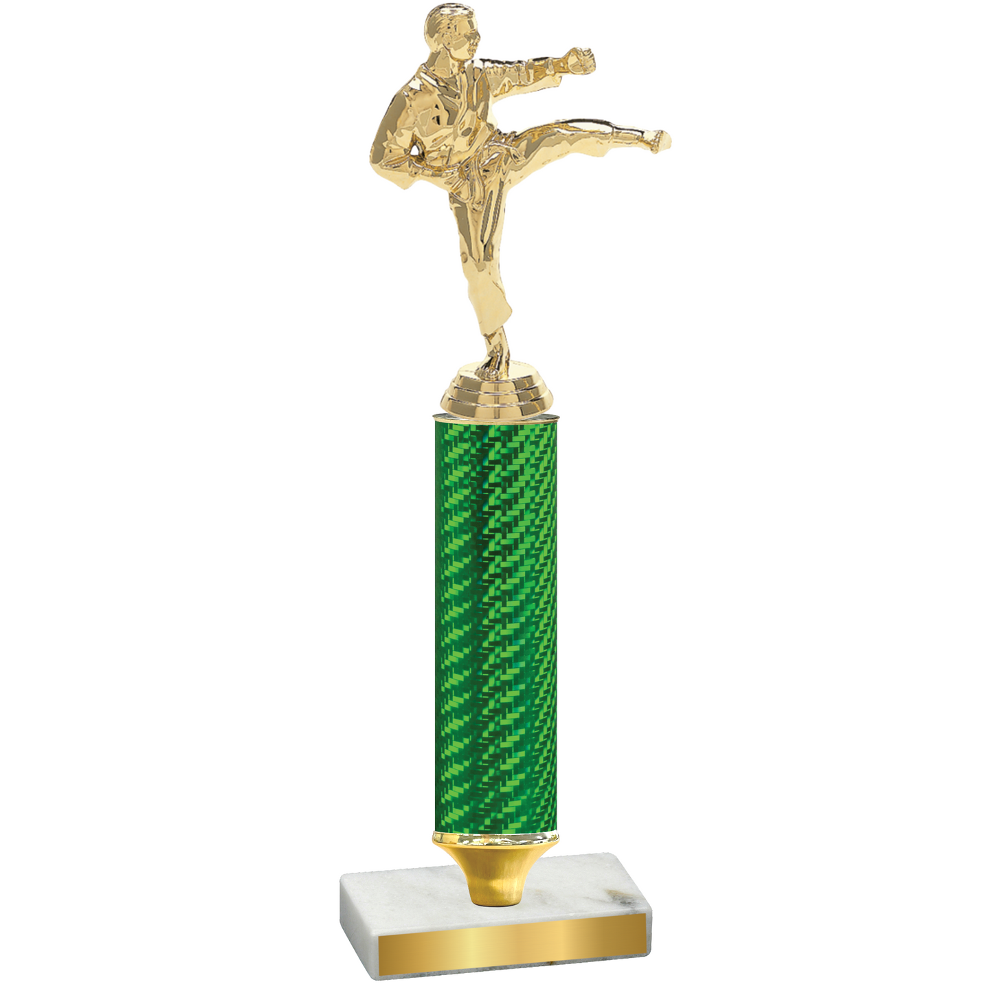 Value Green Carbon Fiber Karate Trophy