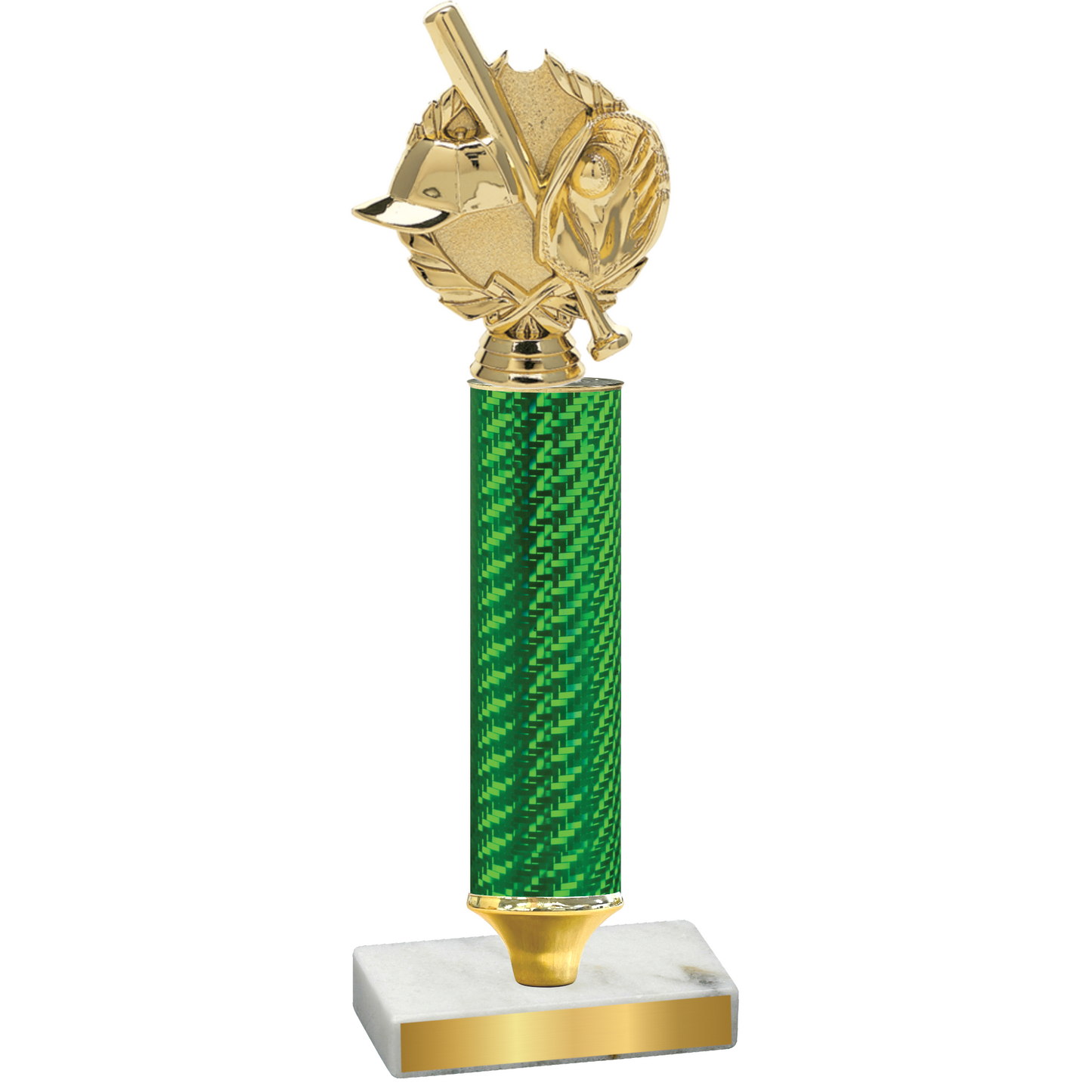 Value Green Carbon Fiber Baseball Trophy