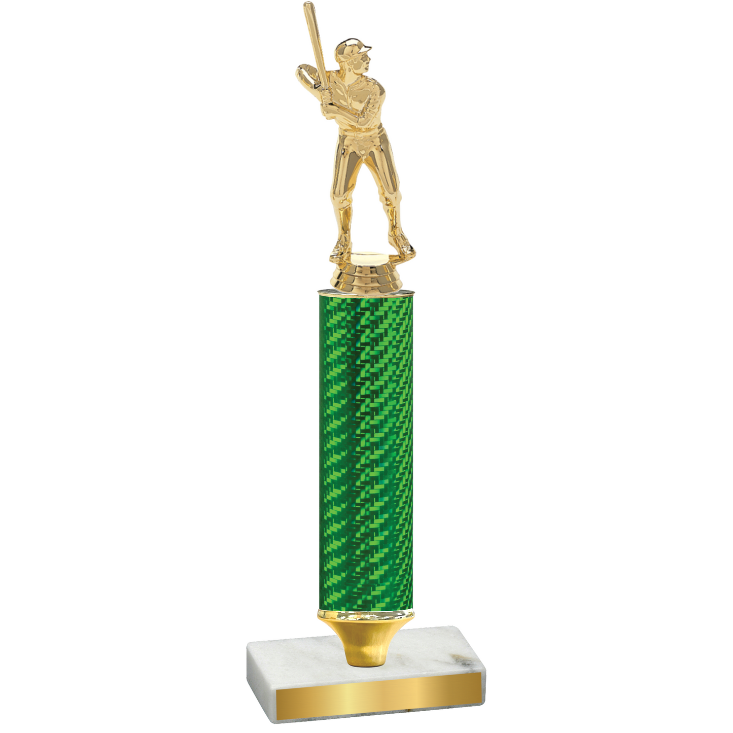 Value Green Carbon Fiber Baseball Trophy