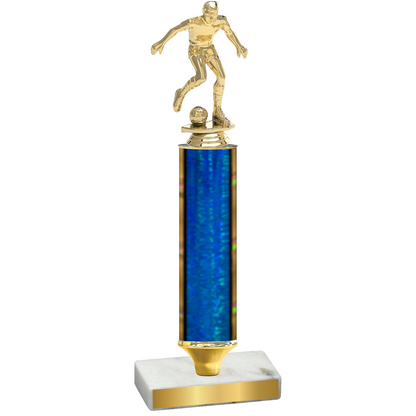 Value Blue Glacier Soccer Trophy