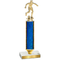 Value Blue Glacier Soccer Trophy