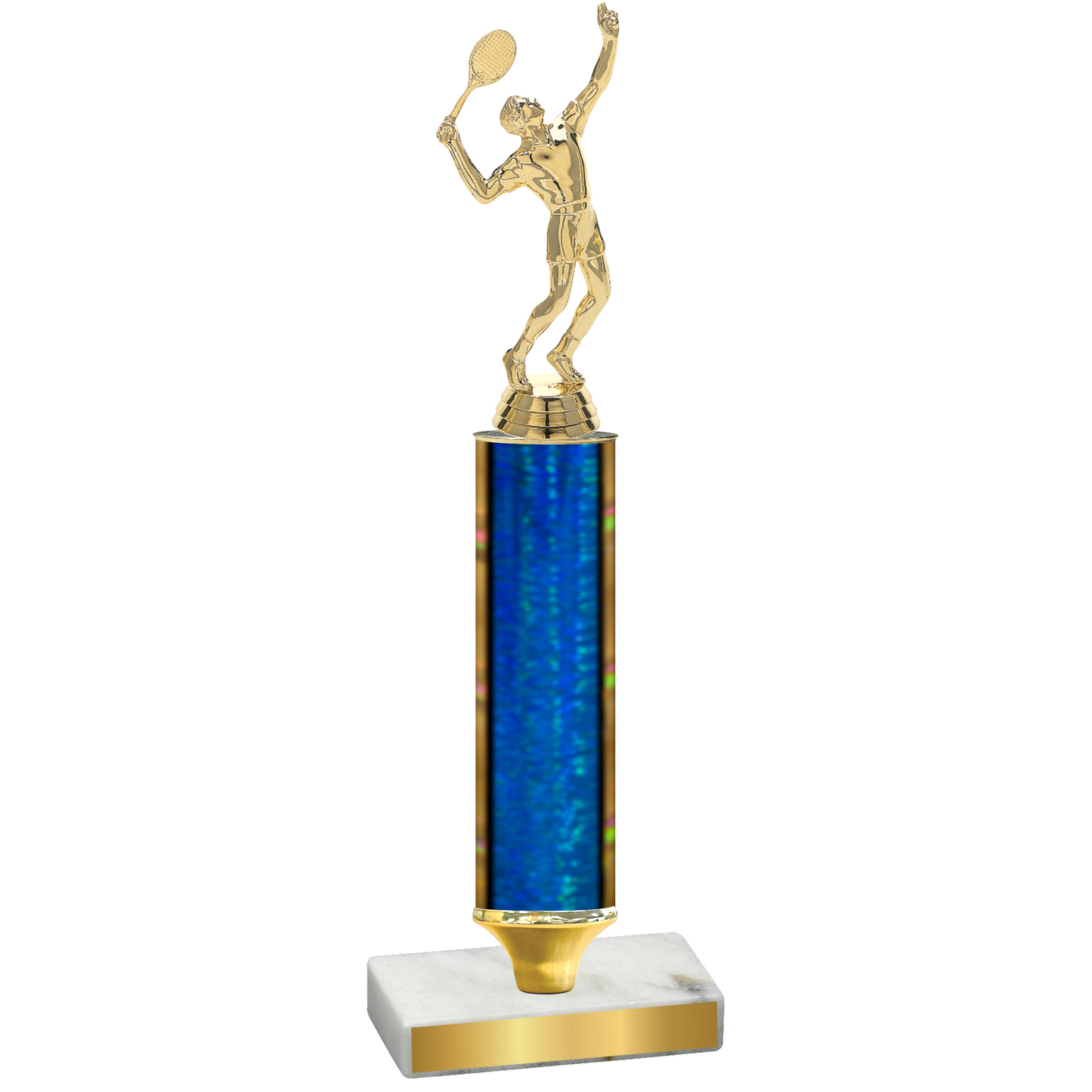 Value Blue Glacier Tennis Trophy