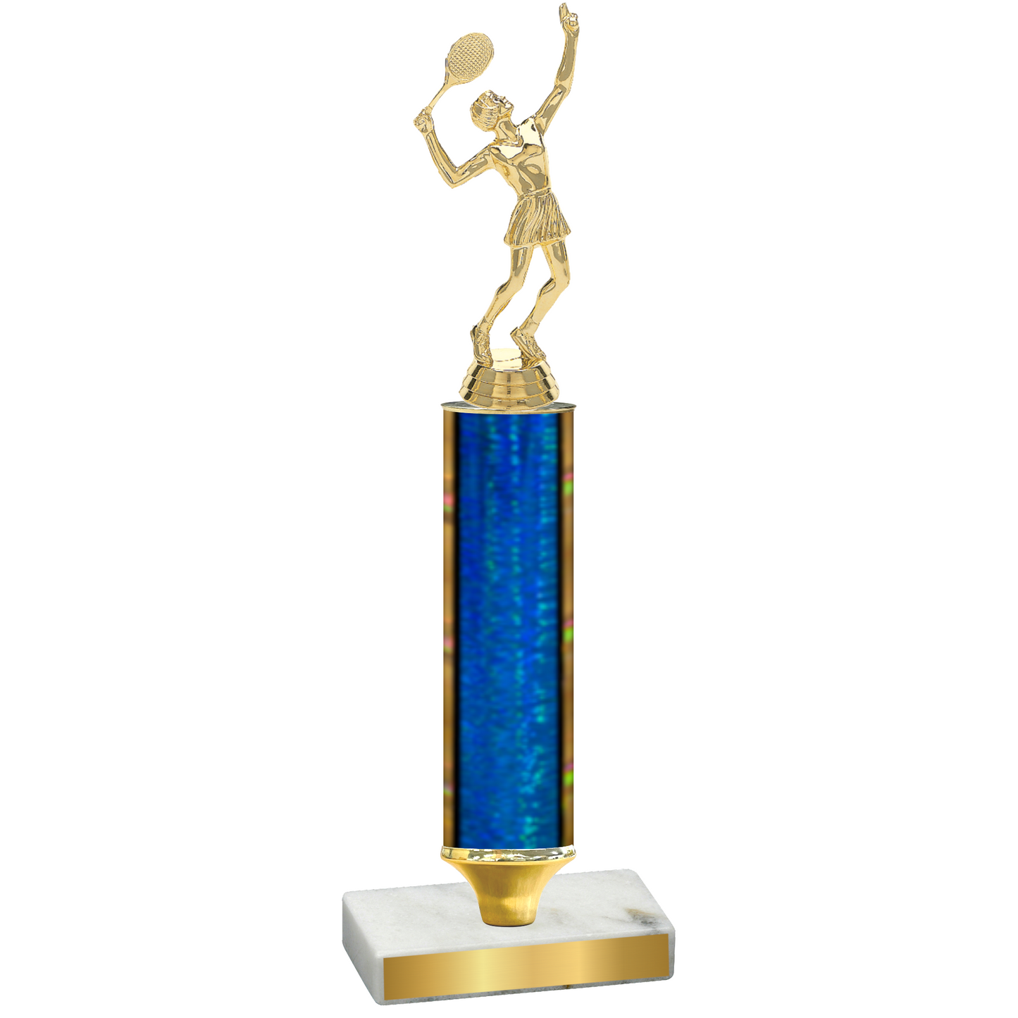 Value Blue Glacier Tennis Trophy