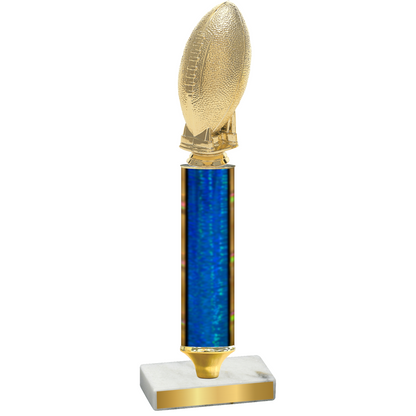 Value Blue Glacier Football Trophy