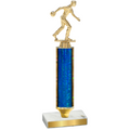 Value Blue Glacier Bowling Trophy