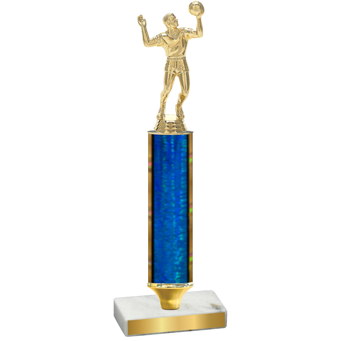 Value Blue Glacier Volleyball Trophy