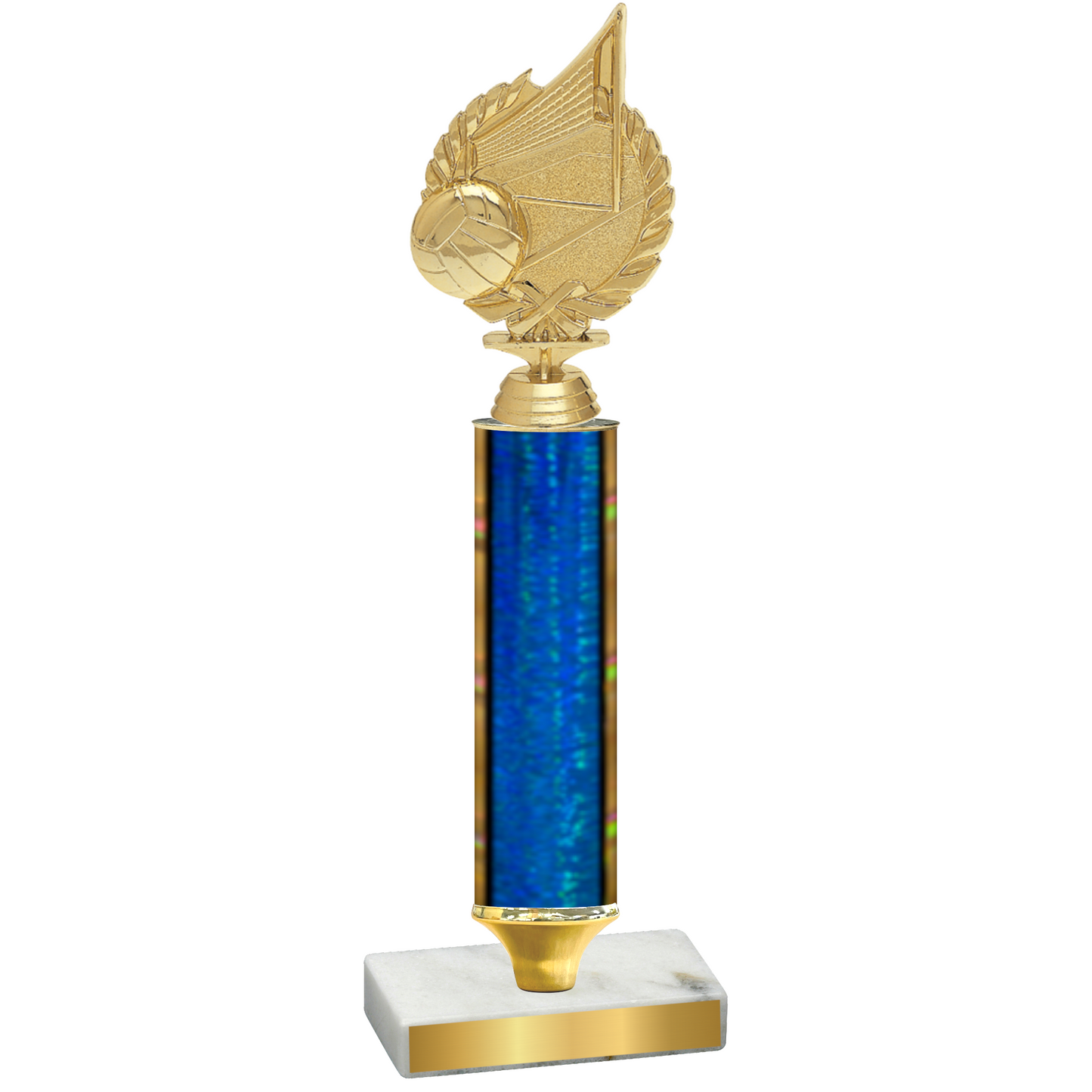 Value Blue Glacier Volleyball Trophy