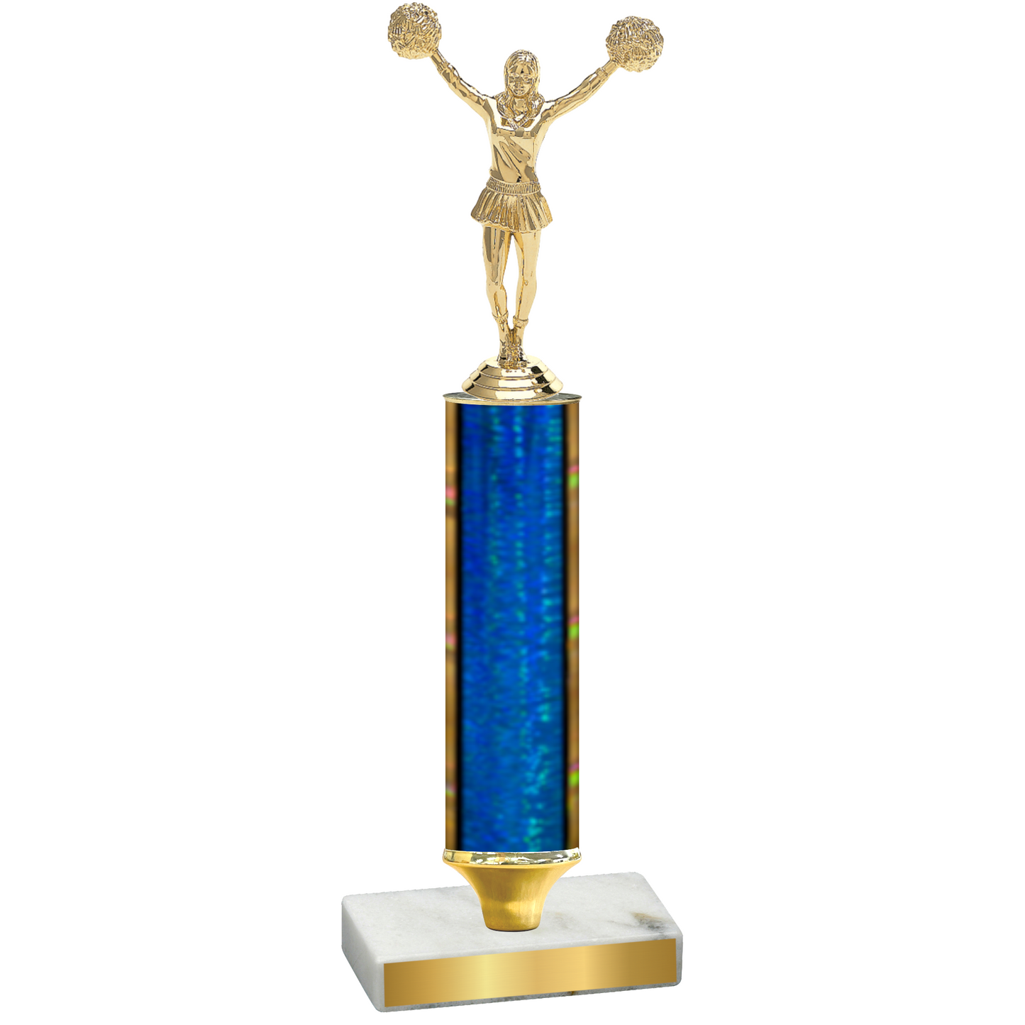 Value Blue Glacier Cheerleading Trophy