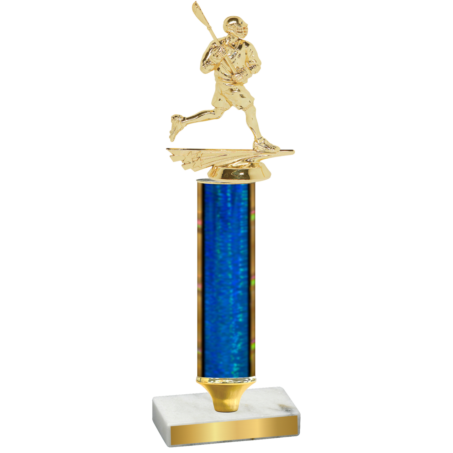 Value Blue Glacier Lacrosse Trophy