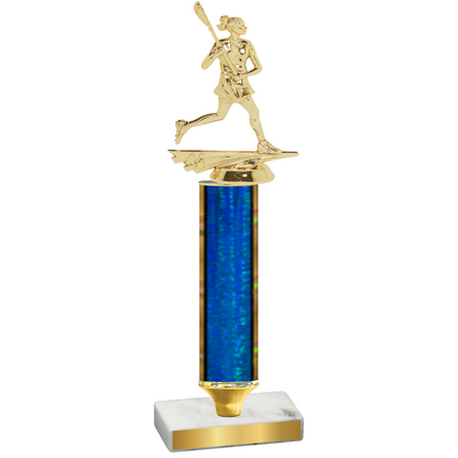 Value Blue Glacier Lacrosse Trophy