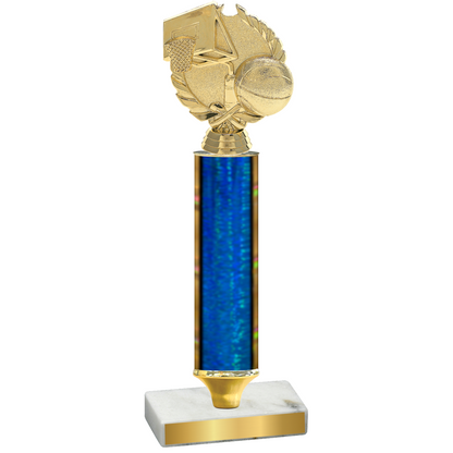 Value Blue Glacier Basketball Trophy