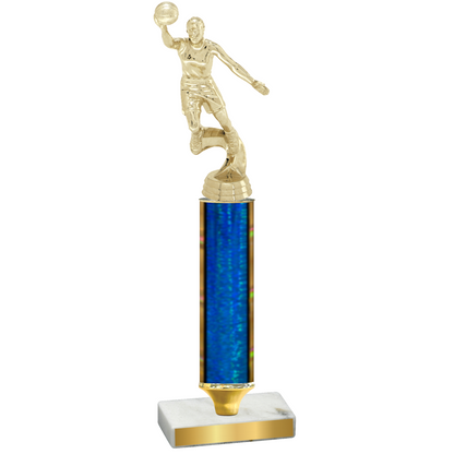 Value Blue Glacier Basketball Trophy