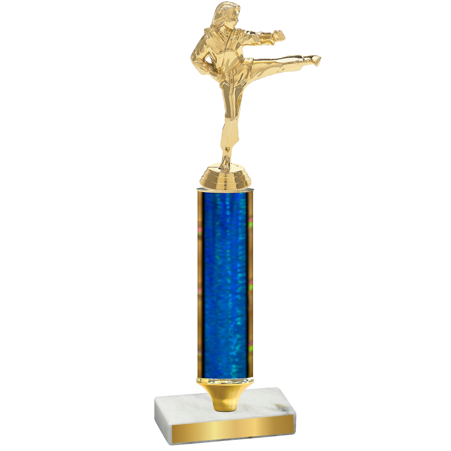 Value Blue Glacier Karate Trophy