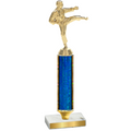 Value Blue Glacier Karate Trophy