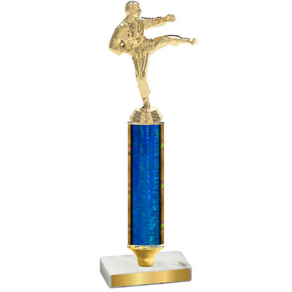 Value Blue Glacier Karate Trophy