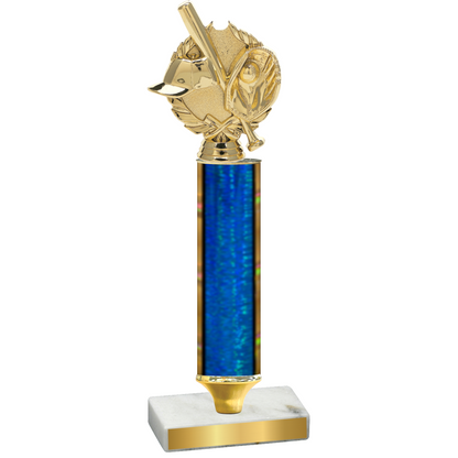 Value Blue Glacier Baseball Trophy