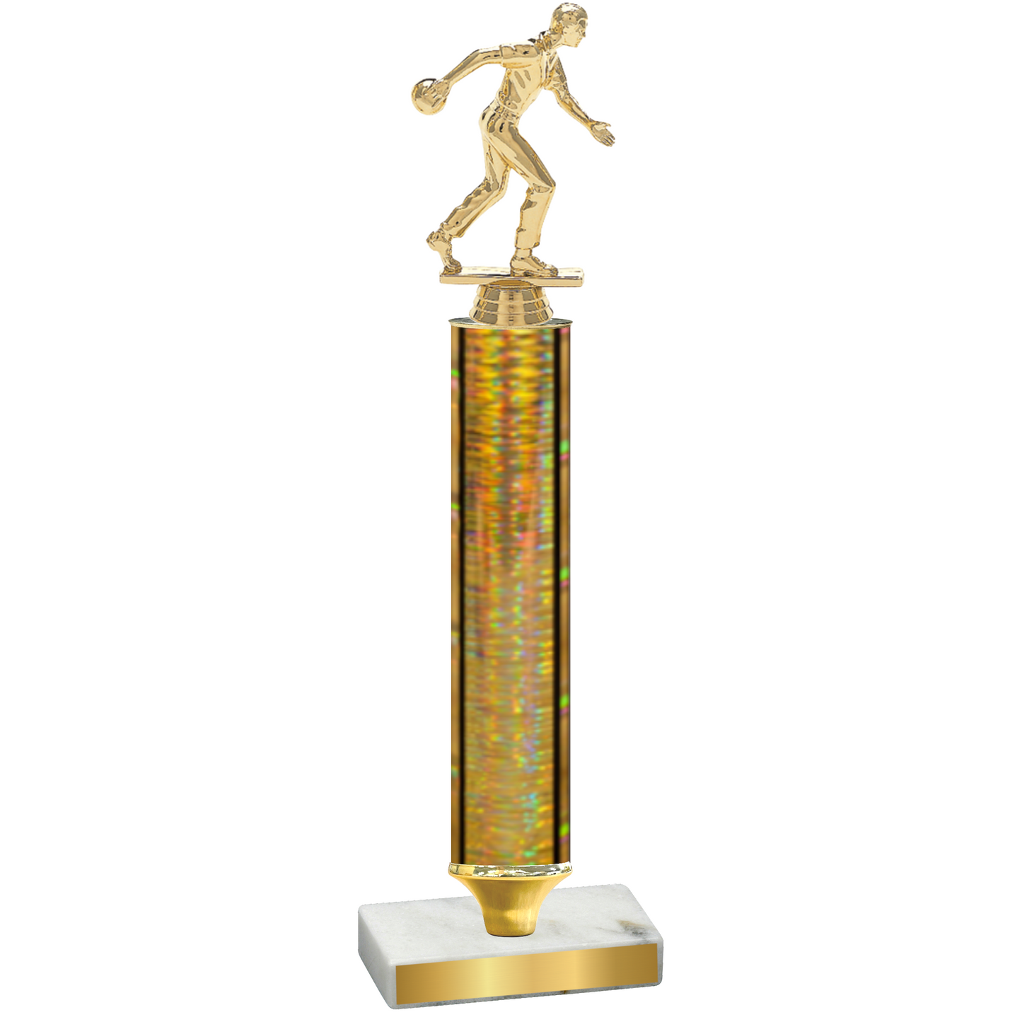 Value Gold Glacier Bowling Trophy