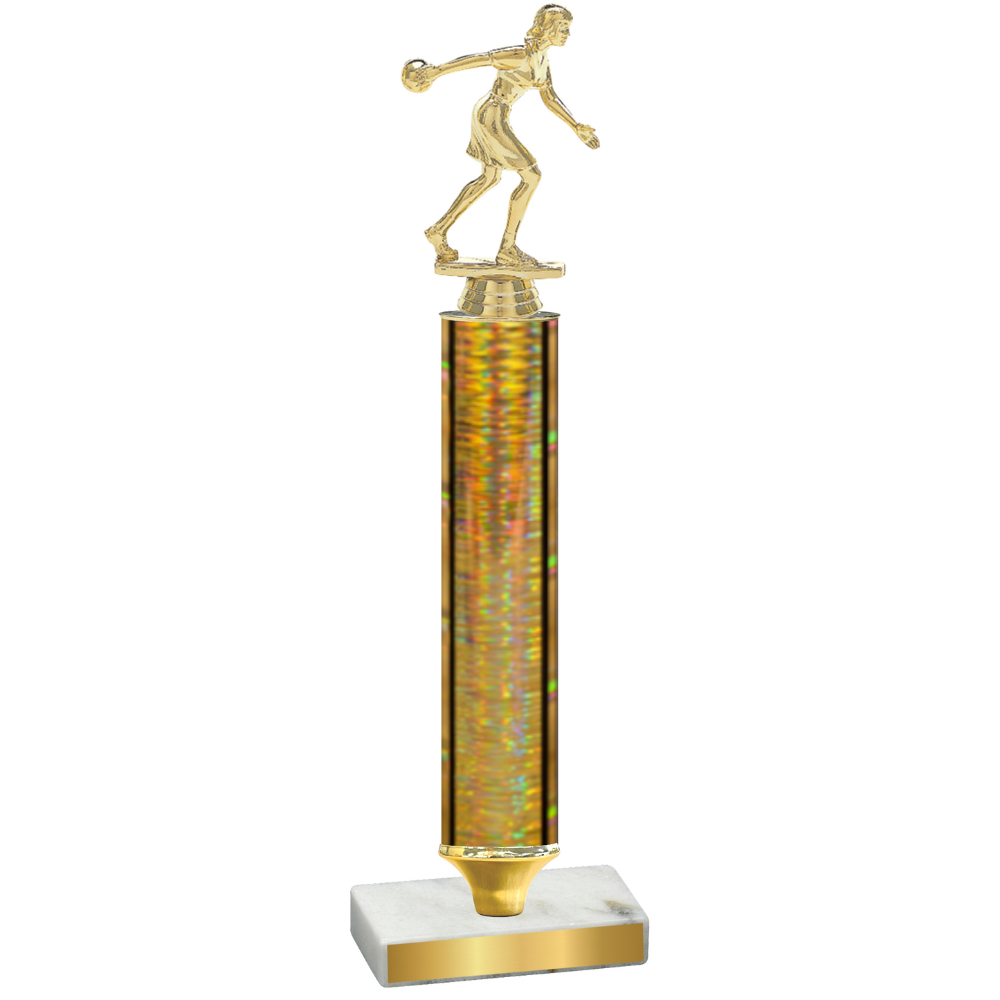 Value Gold Glacier Bowling Trophy