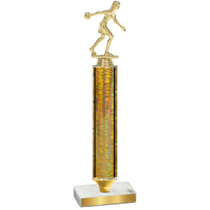 Value Gold Glacier Bowling Trophy