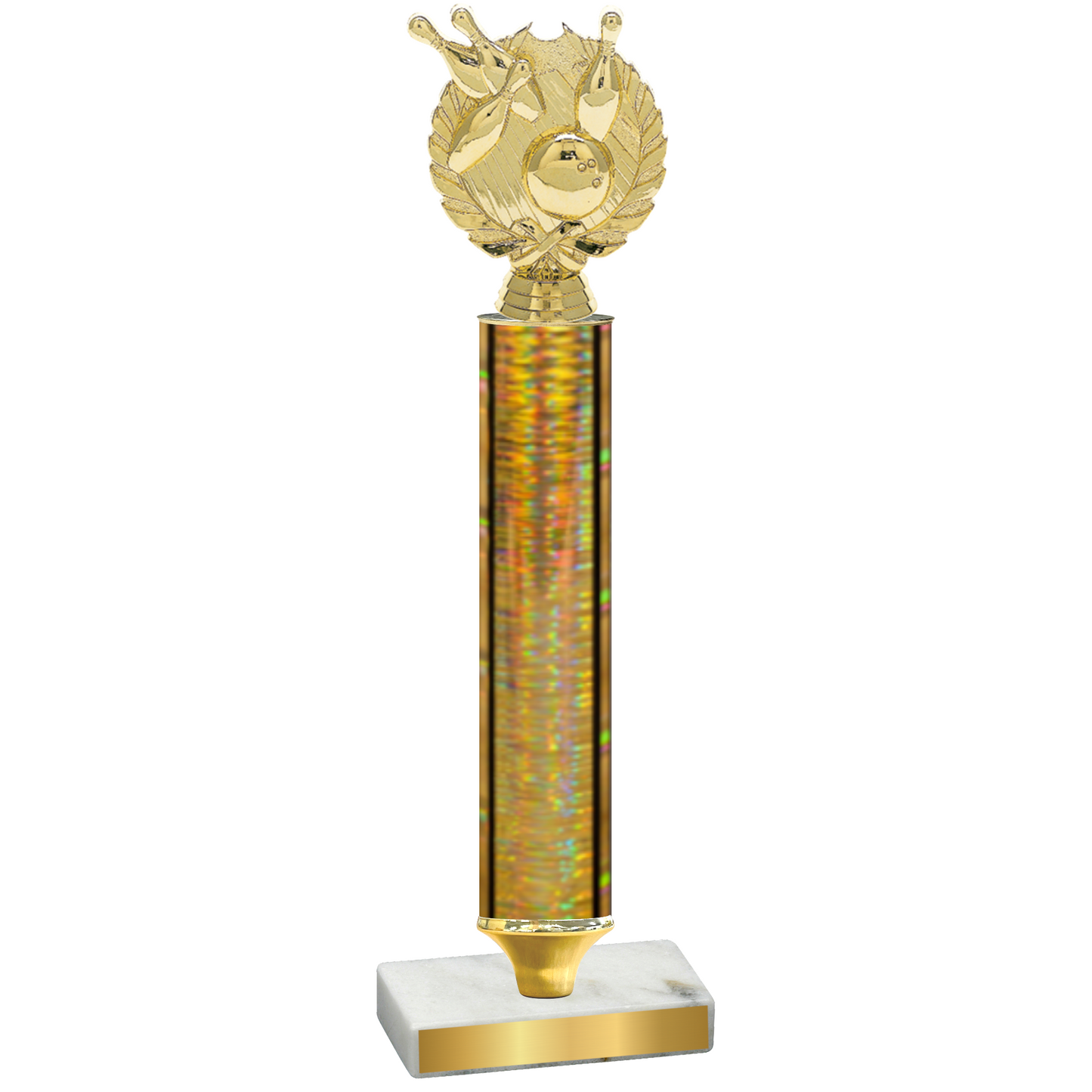 Value Gold Glacier Bowling Trophy