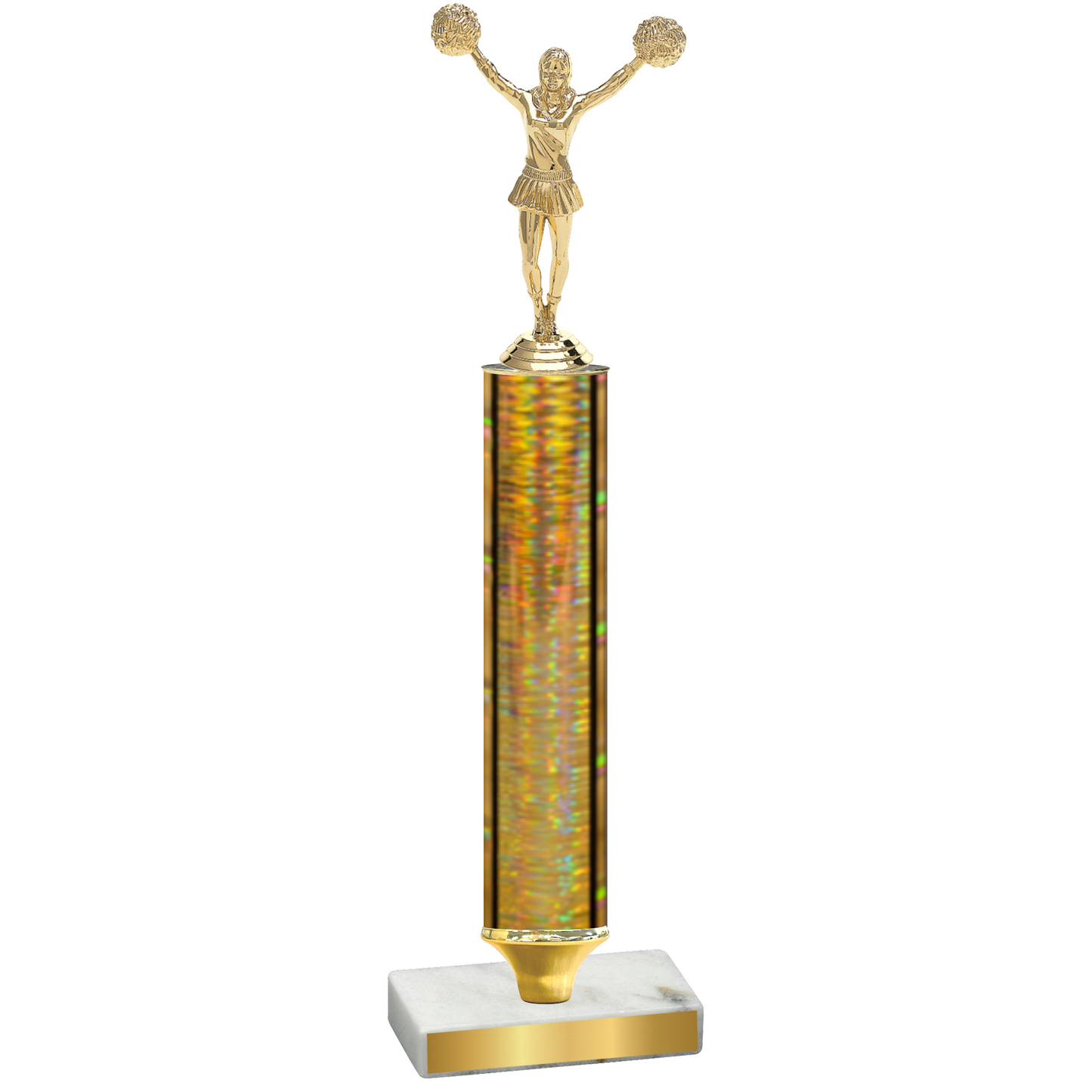 Value Gold Glacier Cheerleading Trophy