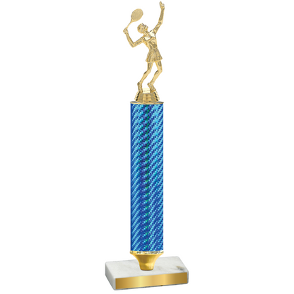 Value Blue Carbon Fiber Tennis Trophy