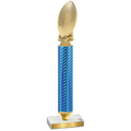 Value Blue Carbon Fiber Football Trophy