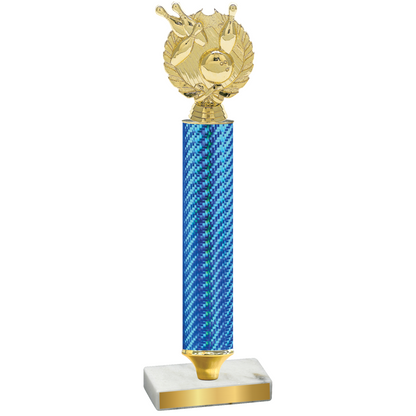 Value Blue Carbon Fiber Bowling Trophy