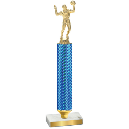 Value Blue Carbon Fiber Volleyball Trophy