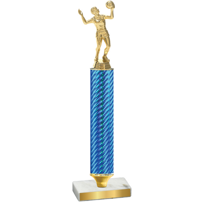 Value Blue Carbon Fiber Volleyball Trophy