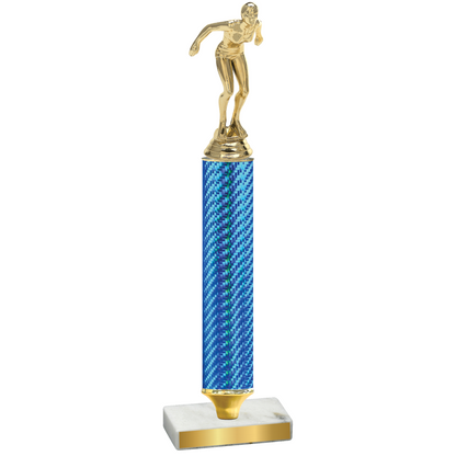 Value Blue Carbon Fiber Tennis Trophy